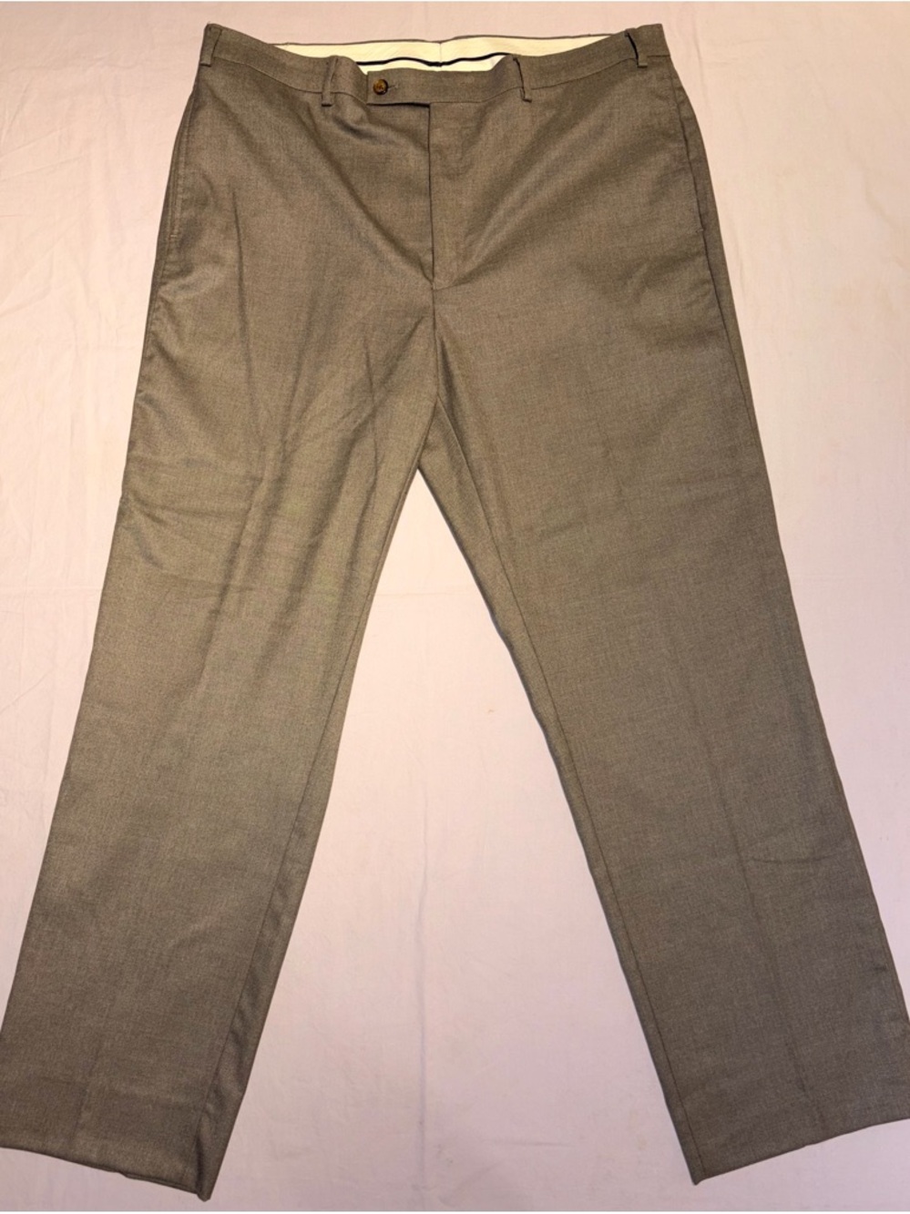 Lauren Ralph Lauren Men’s Gray Flat Front Stretch Dress Pants 40x31